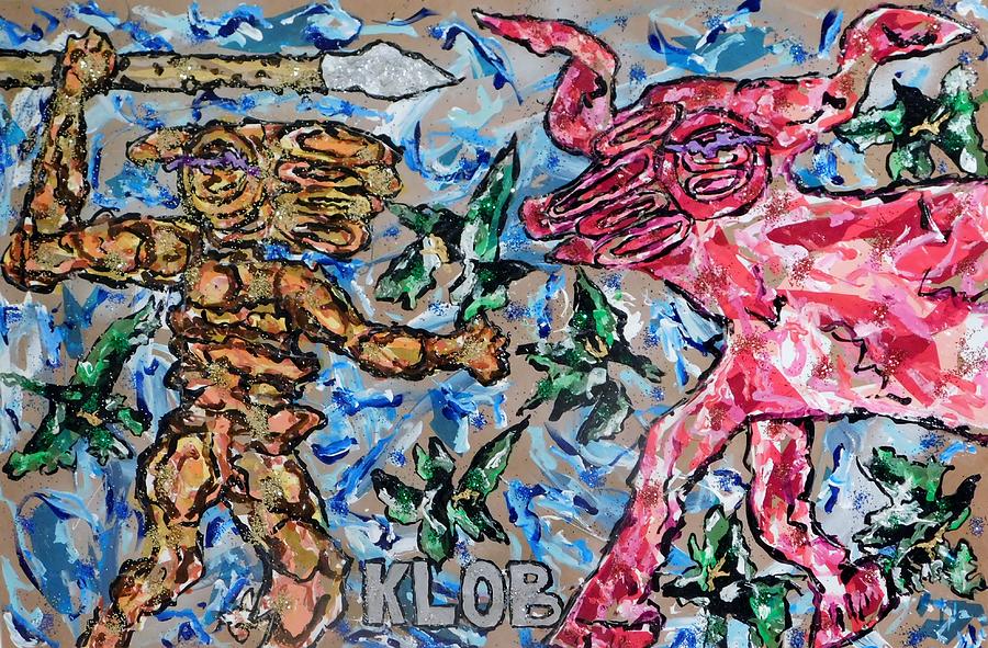 Battle Of The Aurochs Proposal for New Constellation Mixed Media by Kevin OBrien