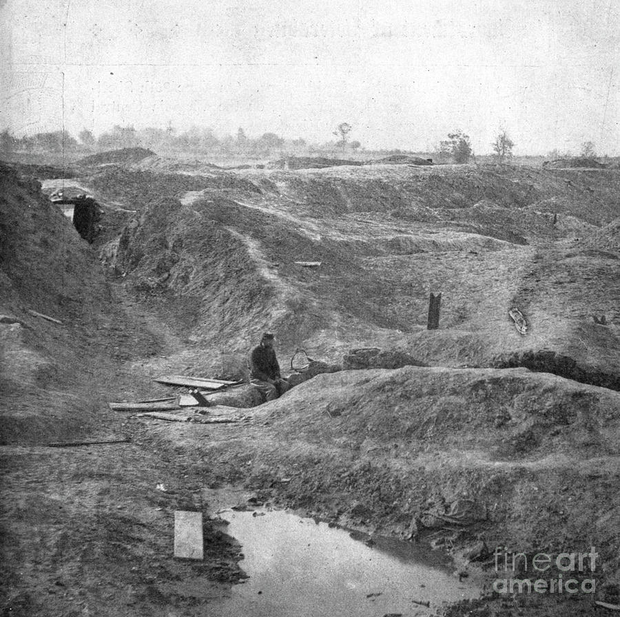 Battle of the Crater in July 1864 q3 Photograph by Historic ...