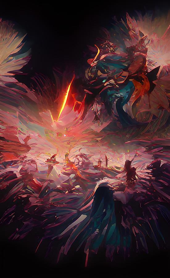 Battle Of The Gods Digital Art by Scarlet Vedma - Fine Art America