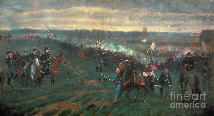 Battle Of Williamsburg Painting by Julian Scott