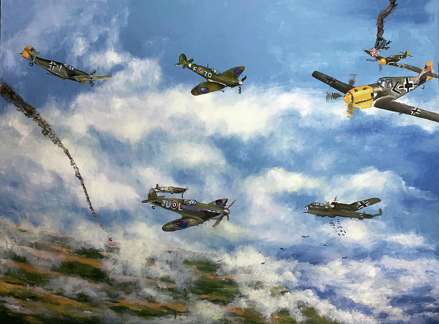 Battle Over Britain Painting By Paul Sandilands