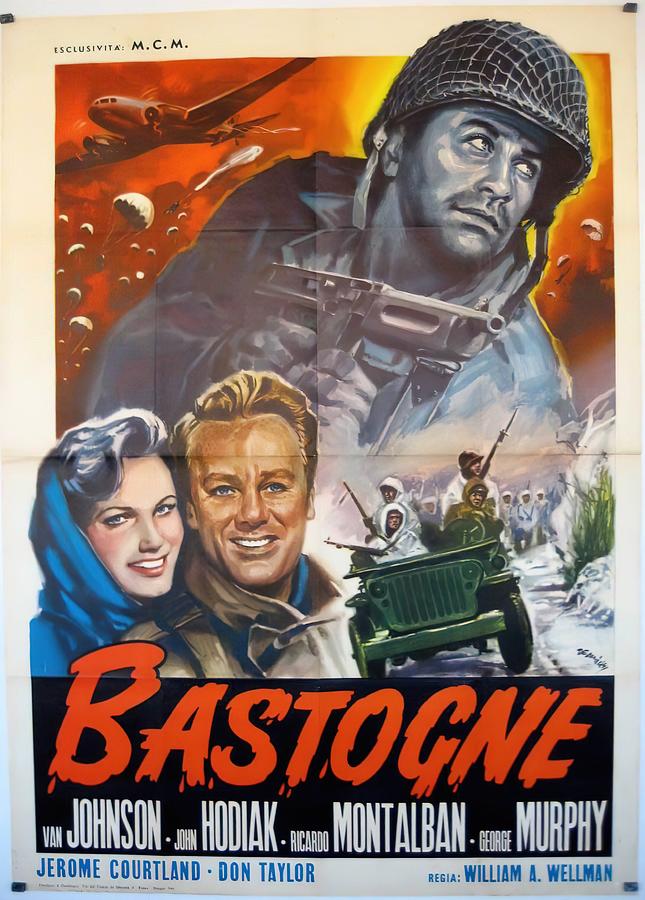Battleground, with Van Johnson, 1949 Mixed Media by Movie World Posters