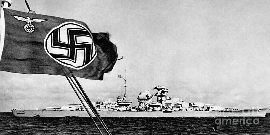 Battleship Bismarck, 1941 Photograph by Granger