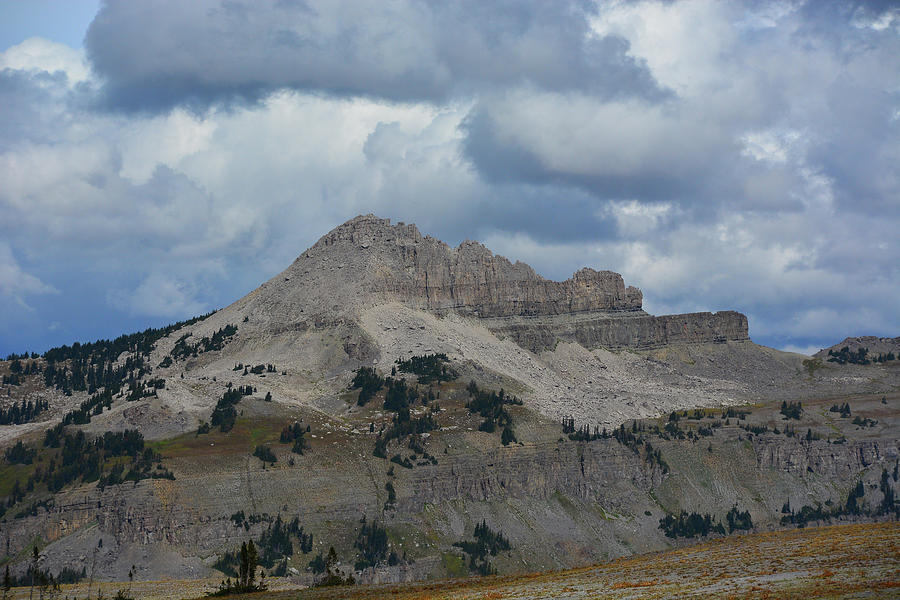 Battleship Mountain from Teton Canyon Shelf Photograph by Raymond Salani III
