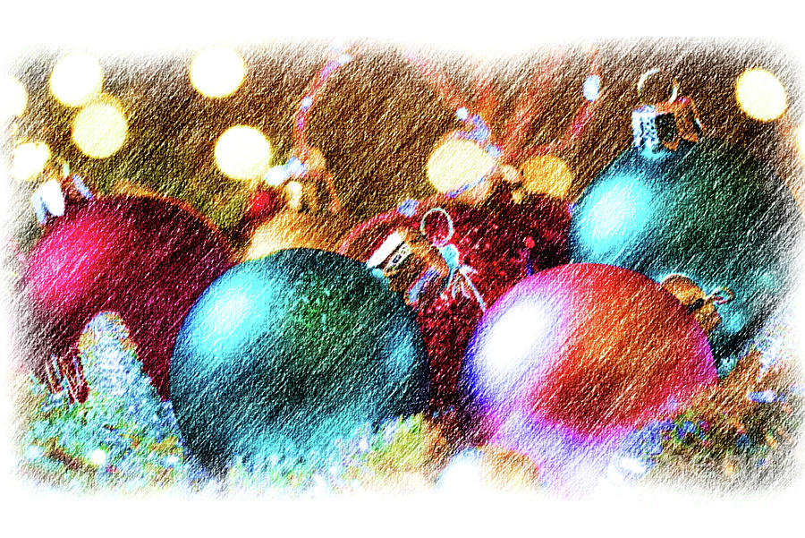 Baubles For Christmas Photograph by Joy Watson