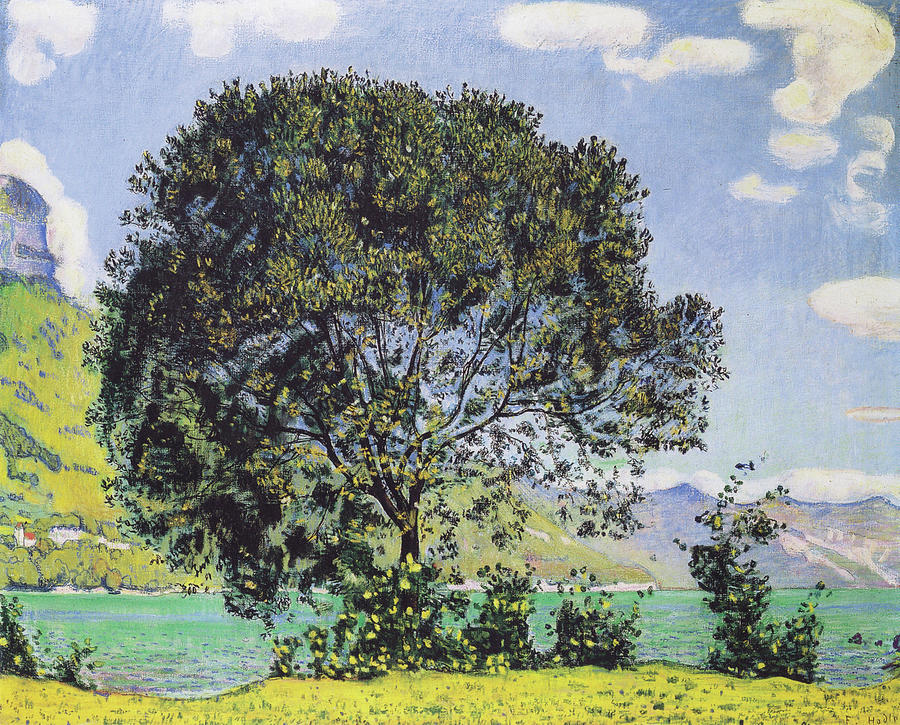 Baum Am Brienzersee Vom Bodeli Aus By Ferdinand Hodler Paintings Digital Art