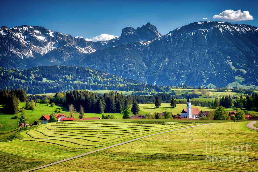 Mountain Photograph - Bavarian Scenery by Edmund Nagele FRPS