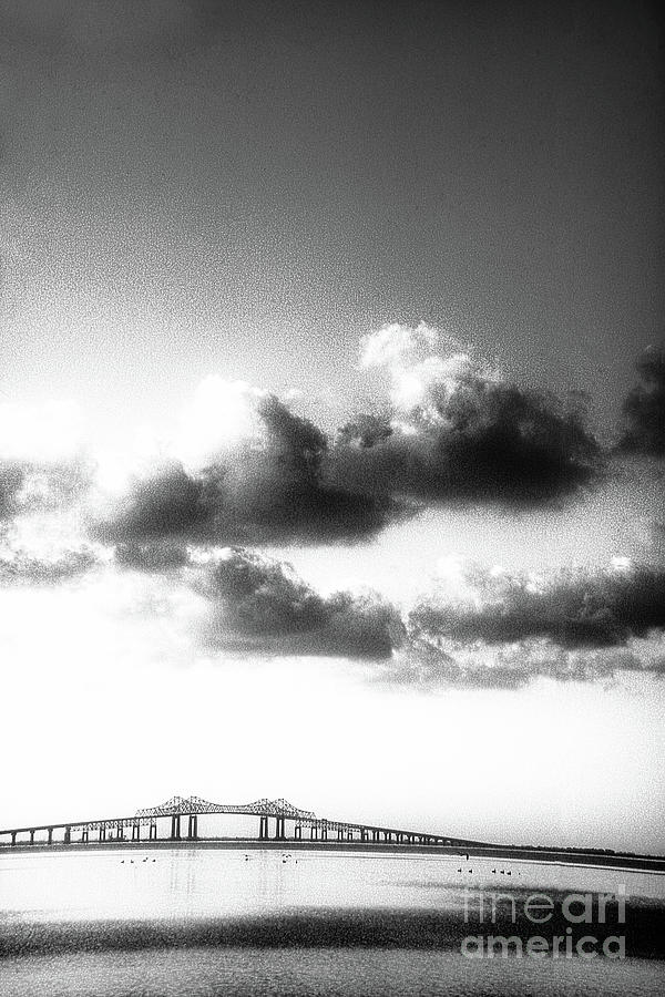 Bay Bridge - Black And White Digital Art by Anthony Ellis