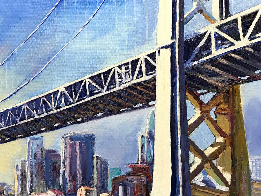 Bay Bridge - San Francisco Painting by Shawn Smith