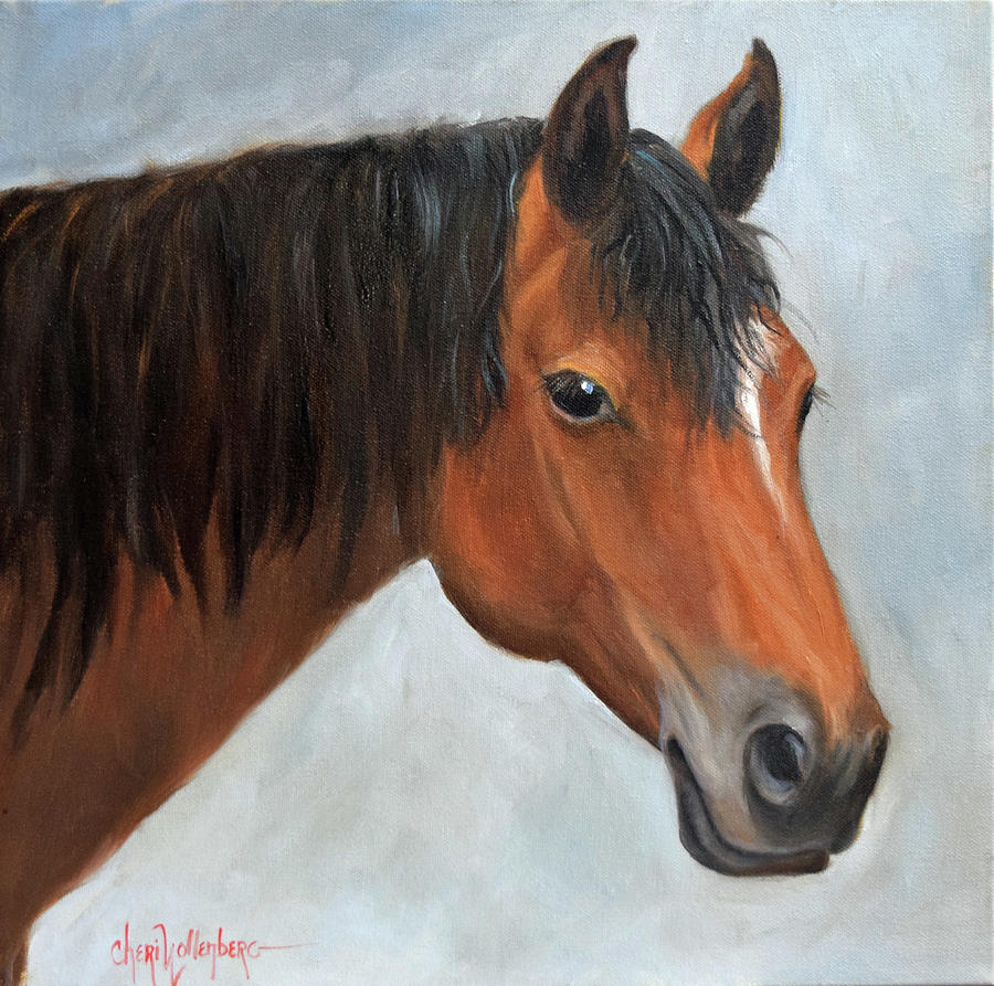Bay Horse Named Walker Painting by Cheri Wollenberg