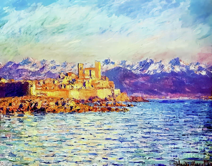 Bay of Antibes by Claude Monet 1888 Painting by Claude Monet