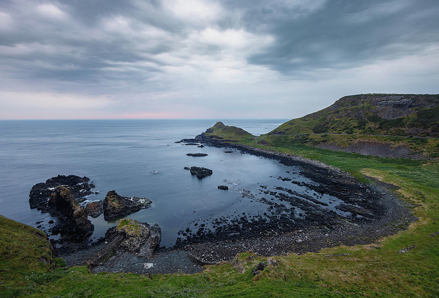 Nature Photograph - Bay of the Cow, Giants Causeway  by David Rocaberti