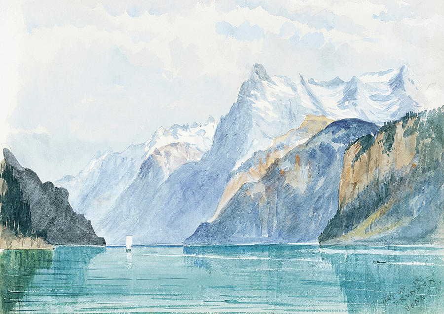 John Singer Sargent Painting - Bay of Uri by John Singer Sargent by Mango Art