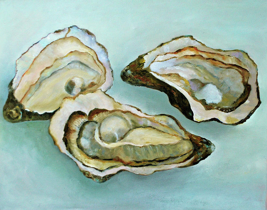 Bay Oysters Painting by Kay Fuller