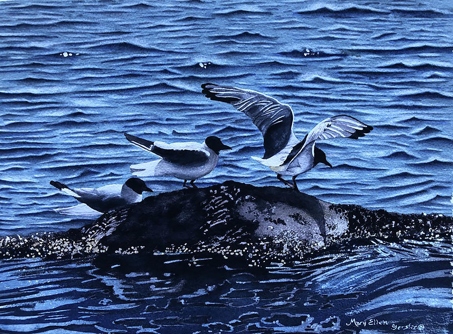 Oceans Painting - Sea-Duced by Mary Ellen Gerster