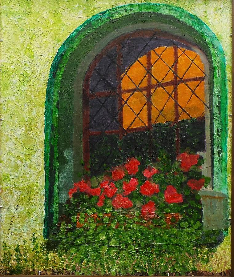 Summer Painting - Bay Window by Clyde Hettrick