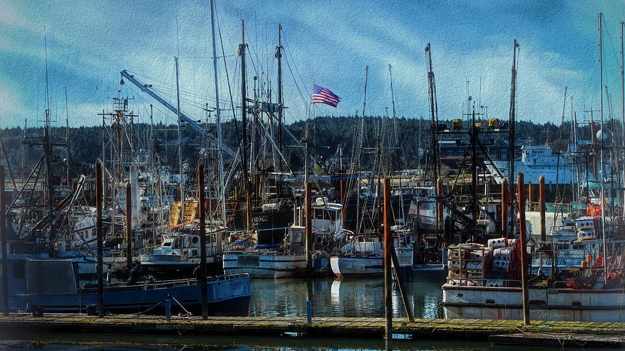 Harbor colors 1 Photograph by Bill Posner