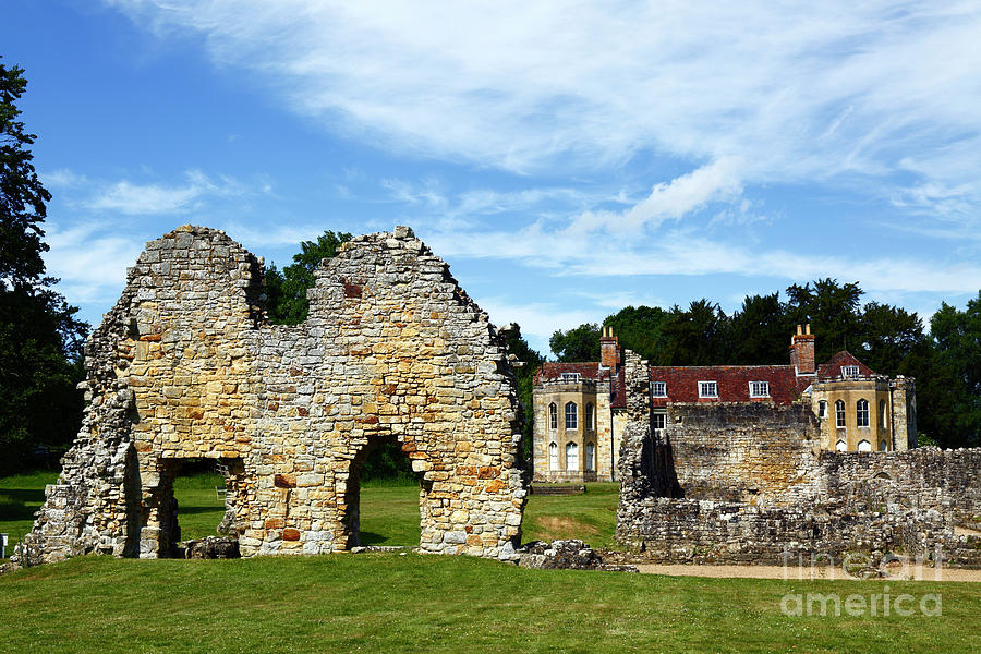 Bayham Abbery ruins and mansion England Photograph by James Brunker