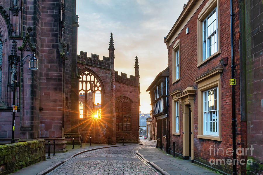 Bayley Lane Coventry at Sunrise in Spring Photograph by Tim Gainey