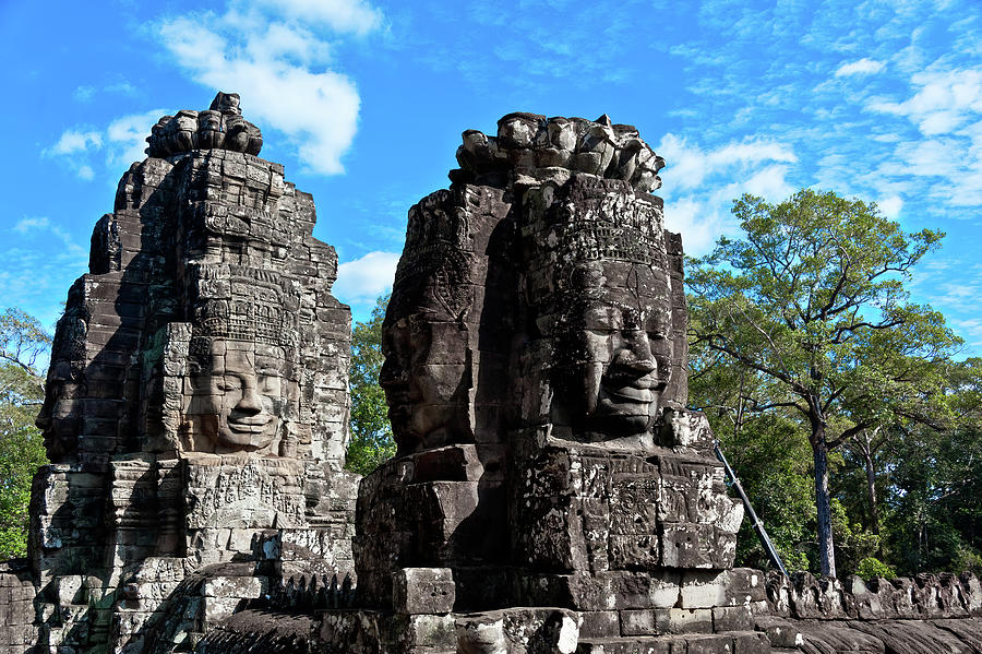 Bayon temple. Angkor Wat. Cambodia Photograph by Lie Yim