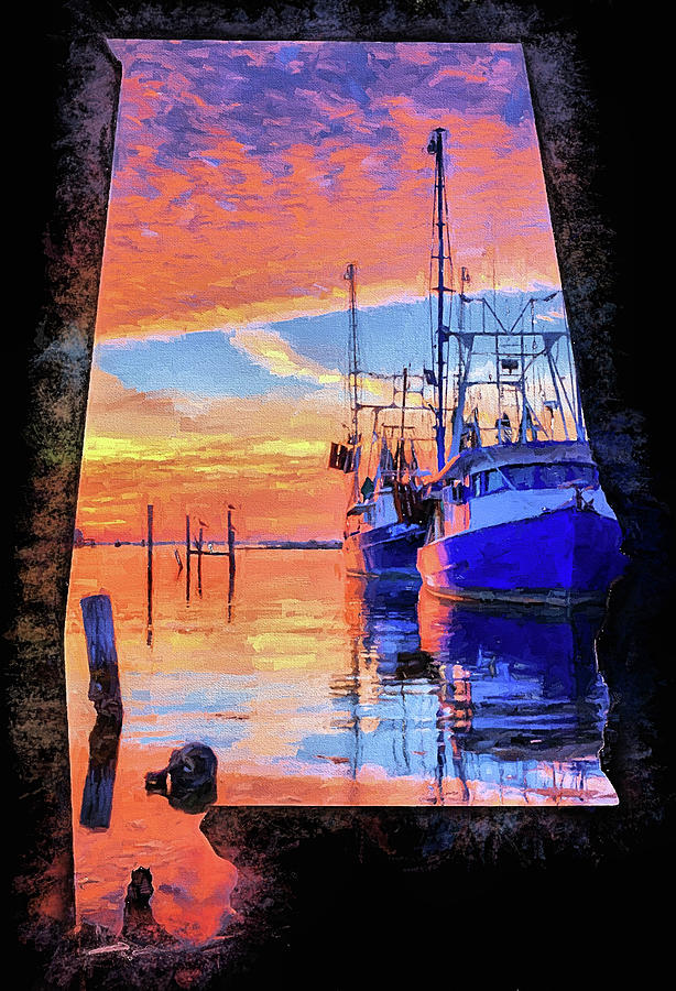 Bayou La Batre Sunrise Digital Art by JC Findley