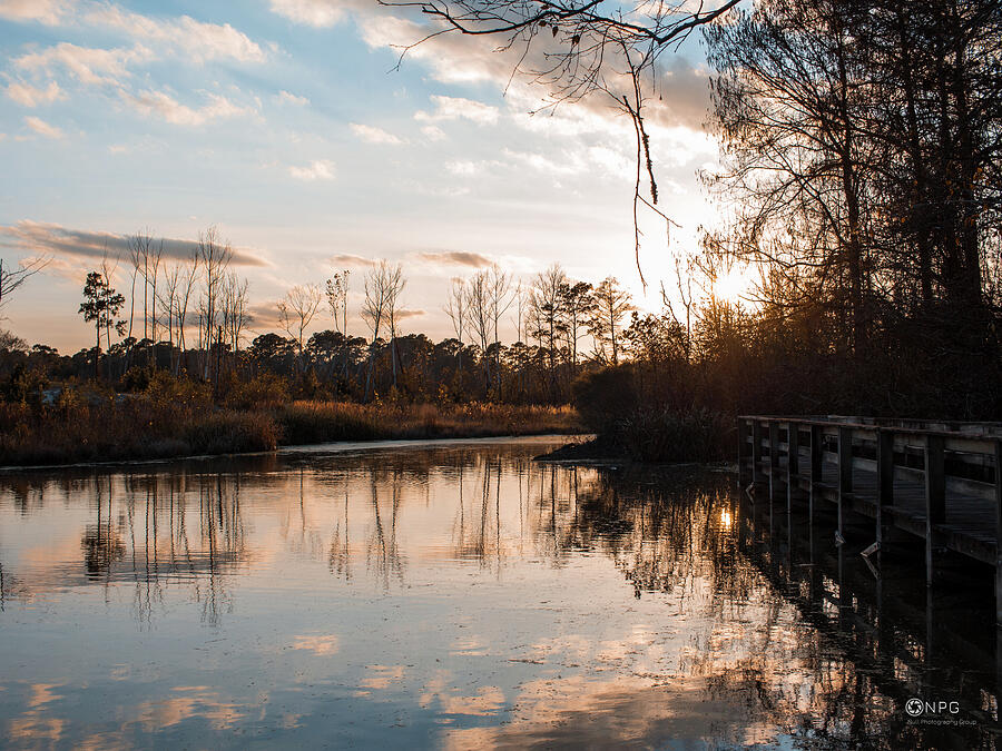 Sunset Photograph - Bayou Sunset. by Null Photography Group