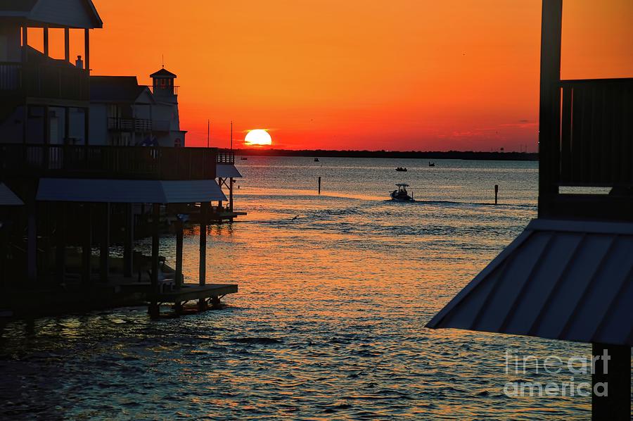 Bayou Vista Sunset Photograph by Diana Mary Sharpton