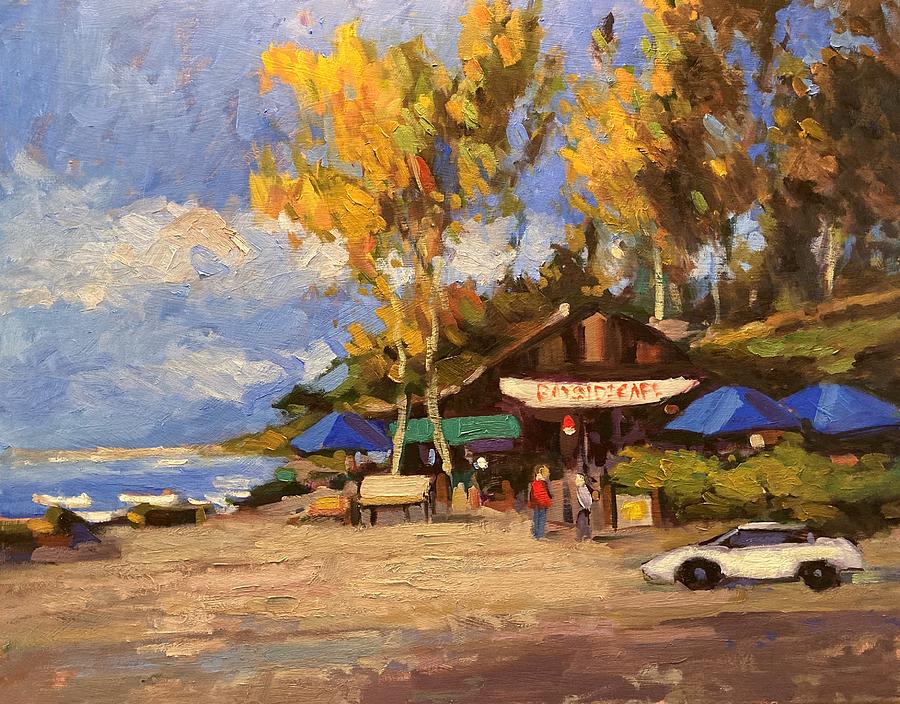 Bayside Cafe Painting by R W Goetting