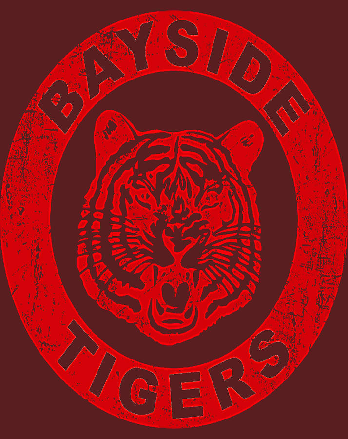 Bayside Tigers Logo Vintage Digital Art by Nam Ngoa Duong - Fine Art ...