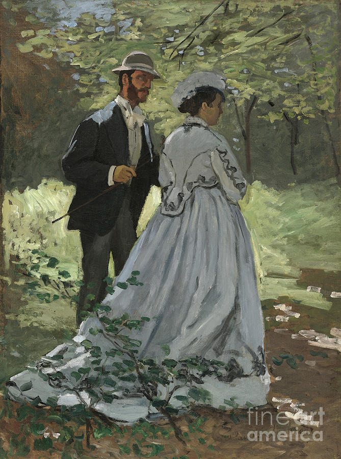 Bazille and Camille - Claude Monet Painting by Sad Hill - Bizarre Los Angeles Archive