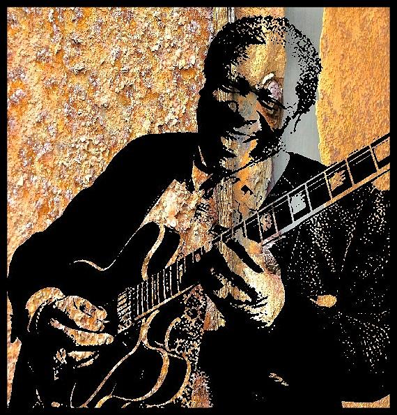 B.B. King Digital Art by Bob Smerecki