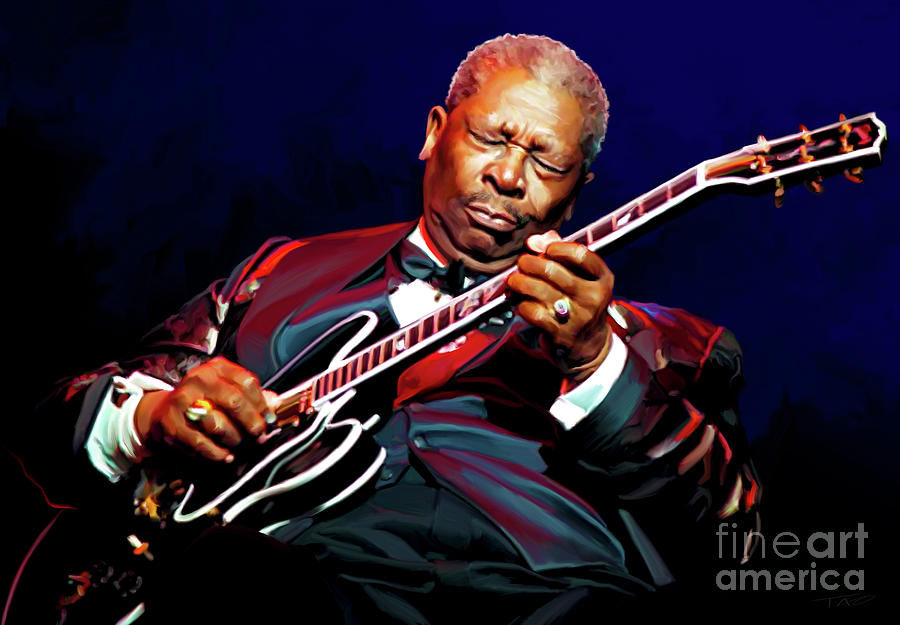 BB King Painting By Paul Tag | Fine Art America