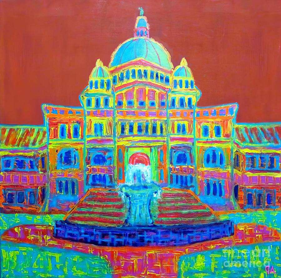 BC Parliament Painting by Jeremy Aiyadurai