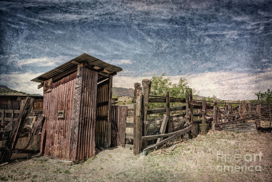 BCR Outhouse 3 Textured Photograph by Al Andersen