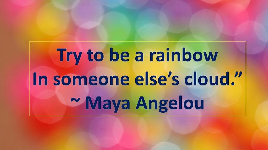 Be A Rainbow Mixed Media by Nancy Ayanna Wyatt