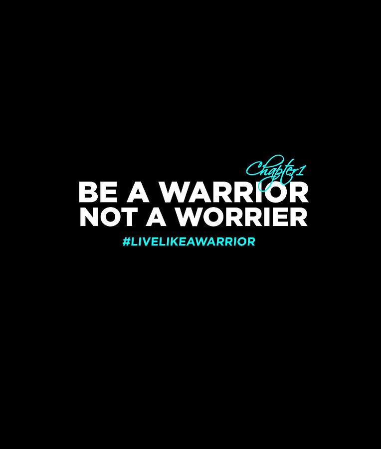 Be a warrior motivation quote Poster red Painting by Tony Jeremy - Fine ...