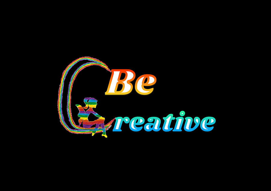 Be Creative Rainbow Fairy Mixed Media by Ali Baucom