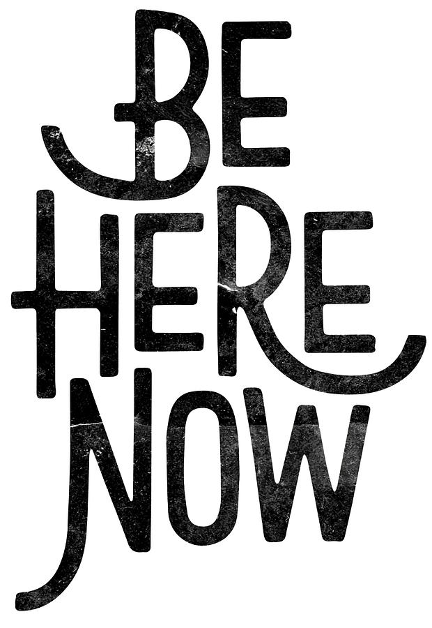 Be Here Now Poster retro summer Painting by Phillips Thomas | Fine Art ...