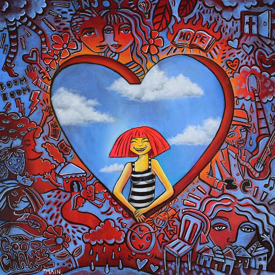 Jesus Christ Painting - Be by Jennifer Main Jesus Christ Painting - Be by Jennifer Main