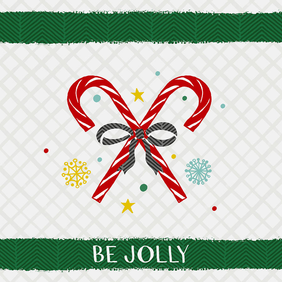 Be Jolly - Christmas art by Jen Montgomery Painting by Jen Montgomery