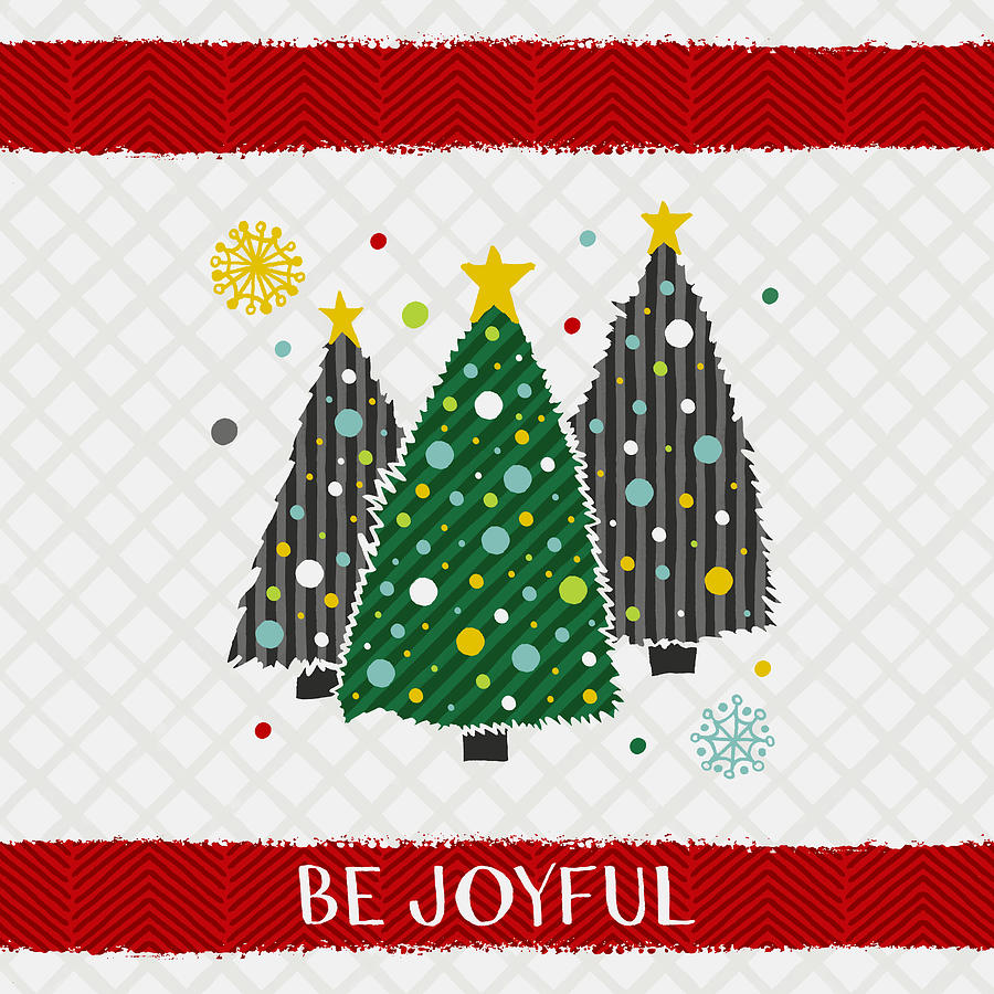 Be Joyful - Christmas art by Jen Montgomery Painting by Jen Montgomery