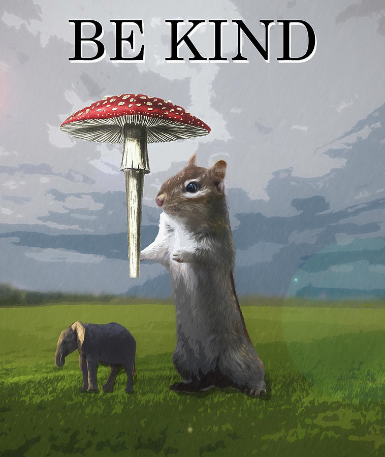 Be Kind Mixed Media by Dan Sproul