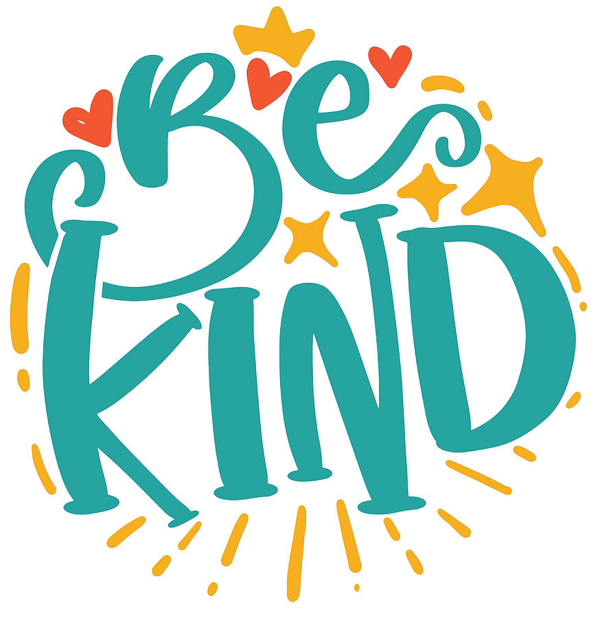 Be kind Poster music Painting by Tony Jeremy | Fine Art America