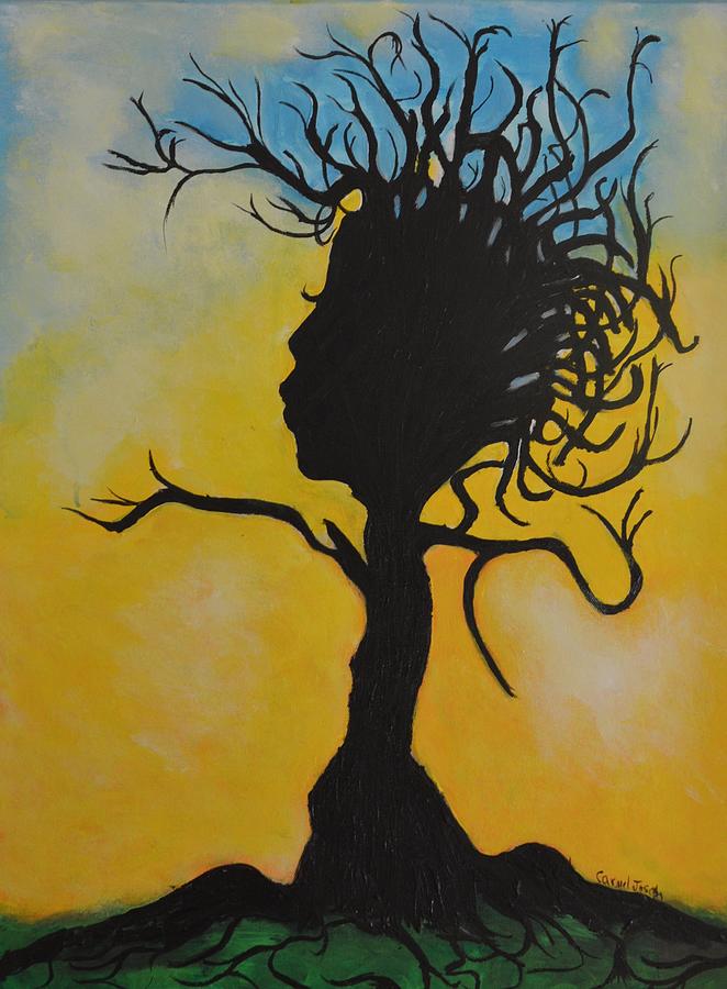 Be like a Tree Painting by Carmel Joseph