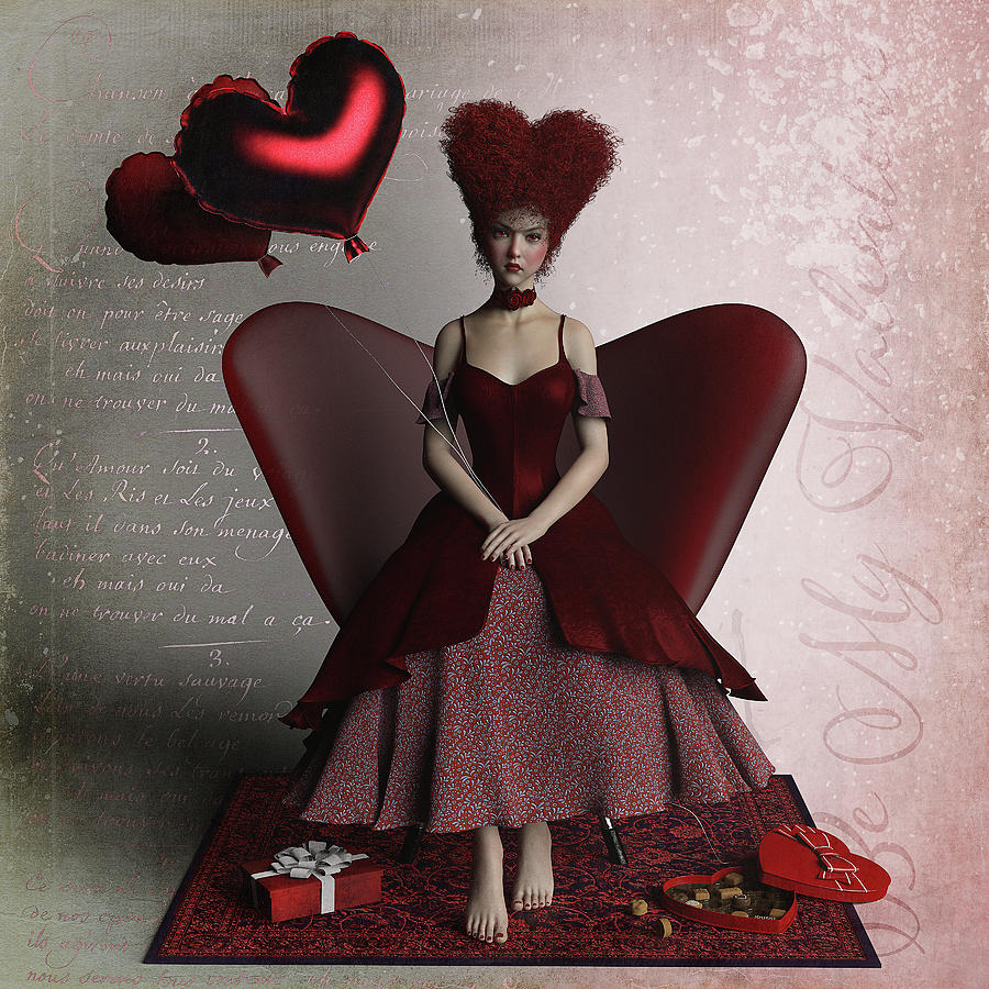 Be My Valentine Digital Art by Alisa Williams