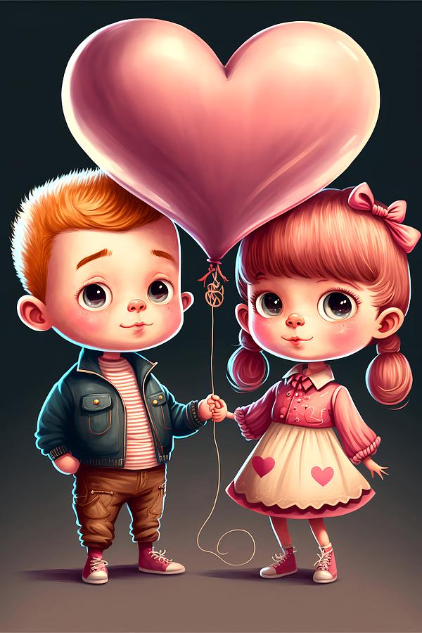 Be my Valentine Digital Art by Lilia S