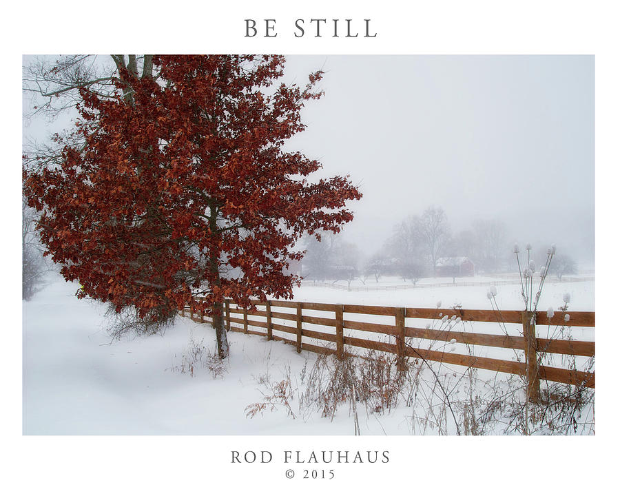 Christmas Photograph - Be Still by Rod Flauhaus