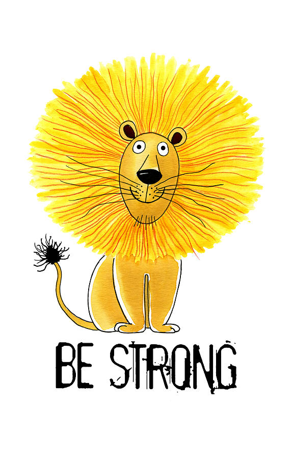 Be Strong  Drawing by Andrew Hitchen