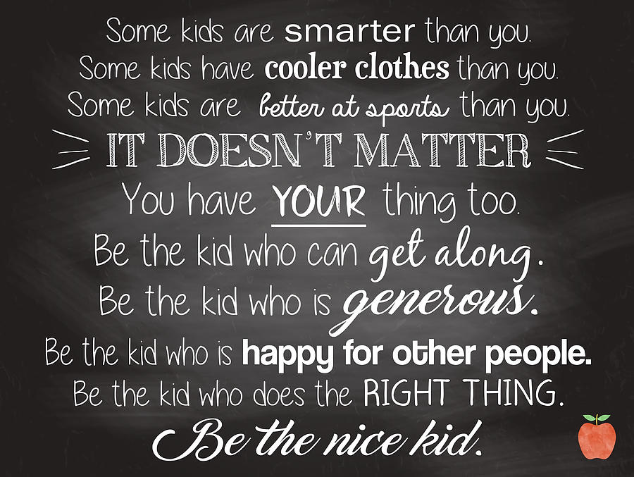 Be the Nice Kid Poster Poster retro Painting by Butler Morris | Fine ...