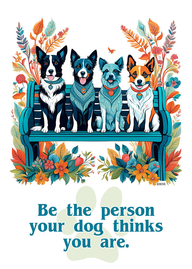 Whimsical Digital Art - Be The Person by Greg Joens Whimsical Digital Art - Be The Person by Greg Joens